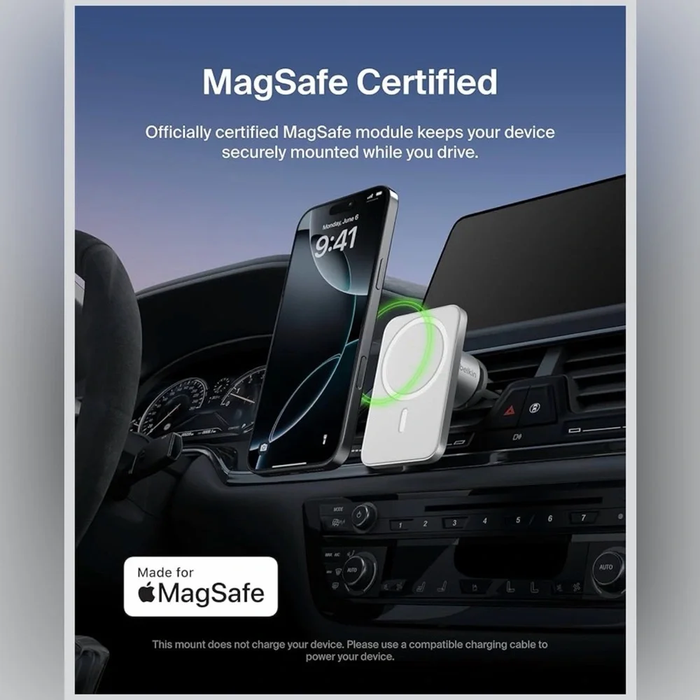 Belkin MagSafe Car Vent Mount Pro - Gray